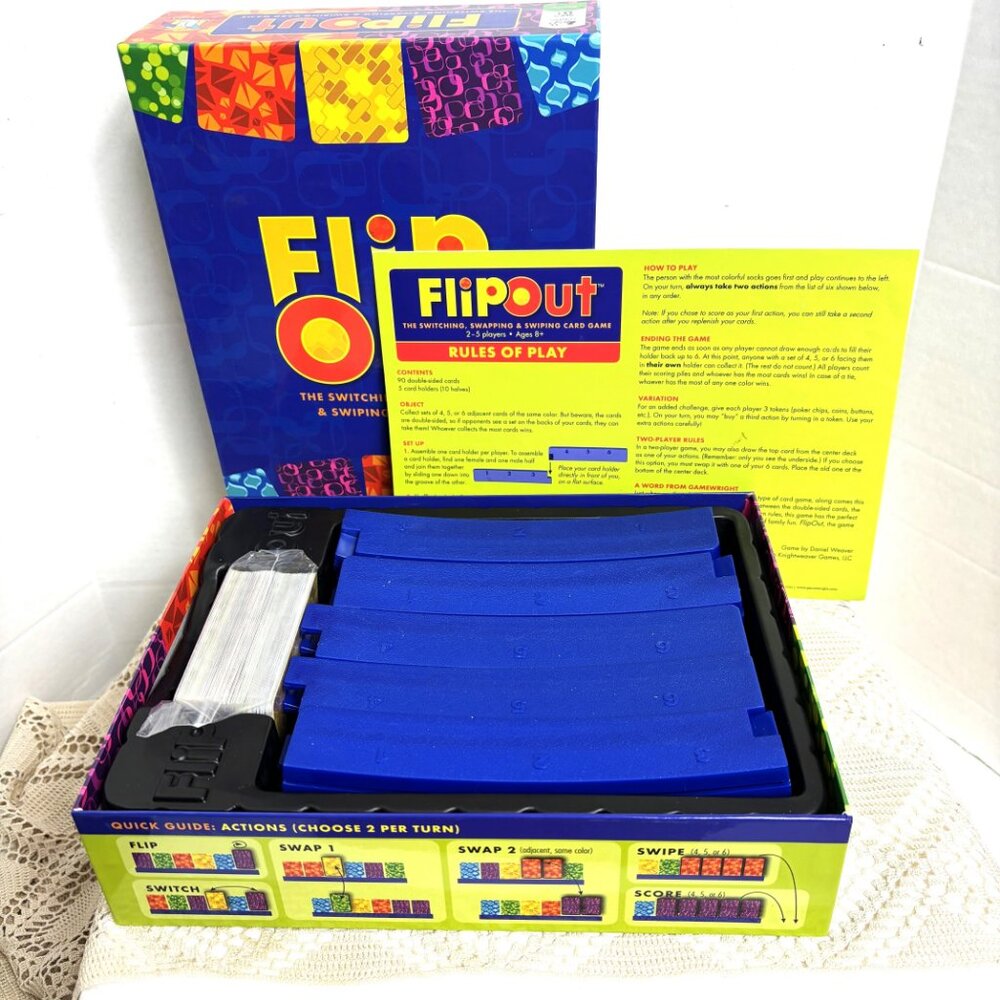 Flip  Out 2010 Gamewright 100% COMPLETE